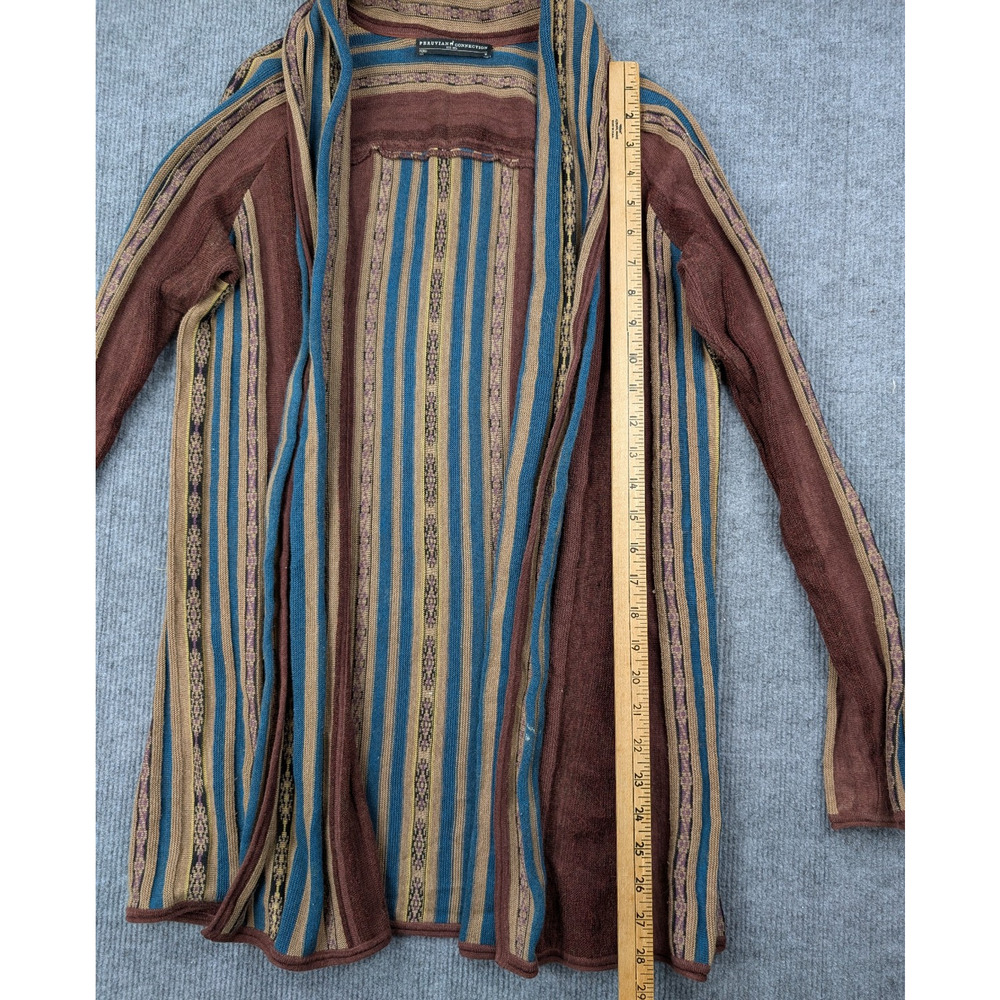 Peruvian Connection Duster Cardigan Womens Medium Open Front Boho Tribal Western - Picture 3 of 5